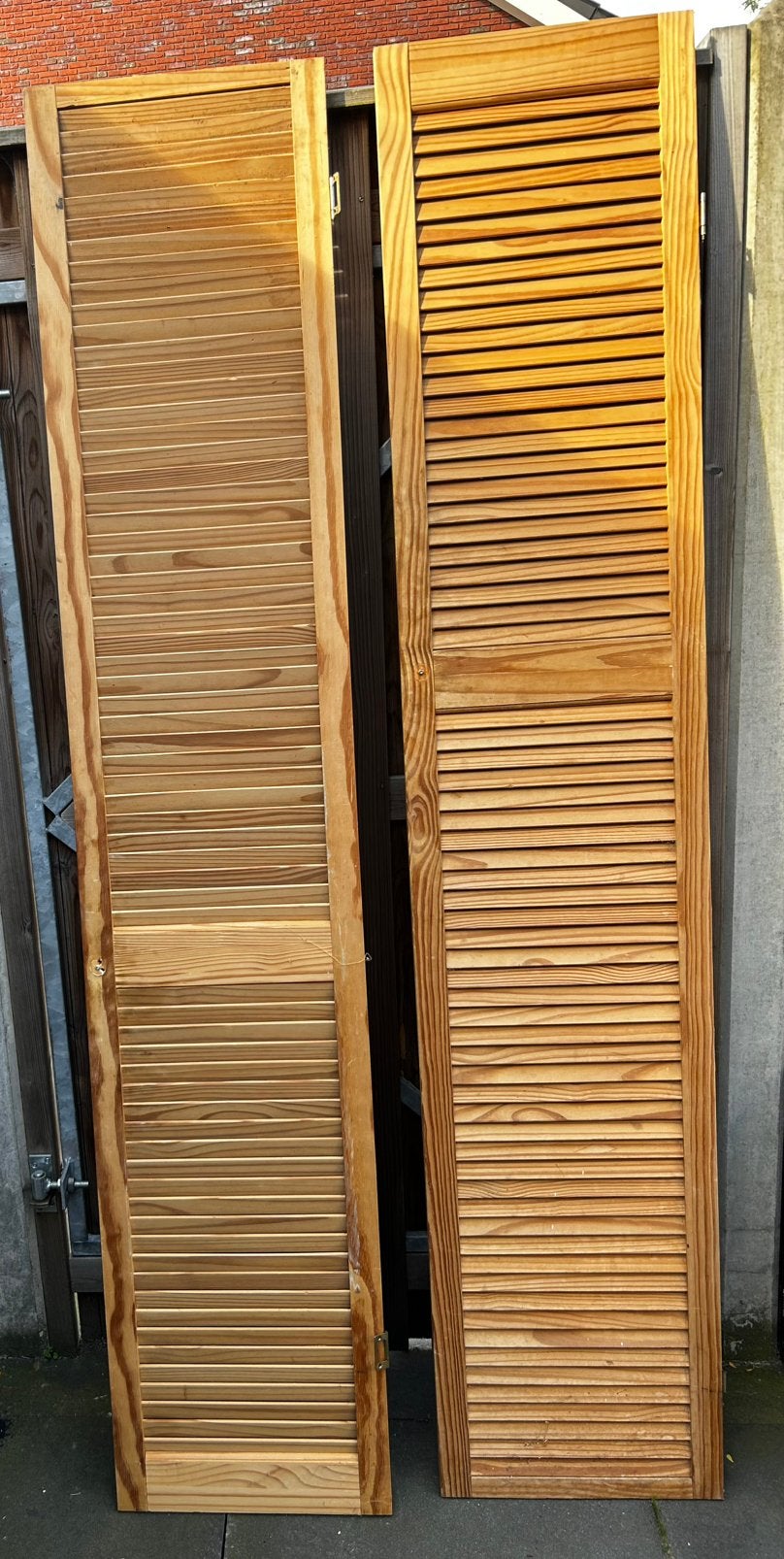 Louvre deuren 198cm x 39,5cm, Huis en Inrichting, Ophalen, Zo goed als nieuw
