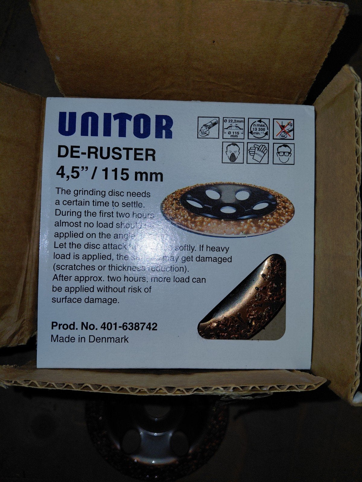 Unitor diamantschijf voor grof ontroesten, Ophalen of Verzenden, Nieuw, 1200 watt of meer, Overige typen