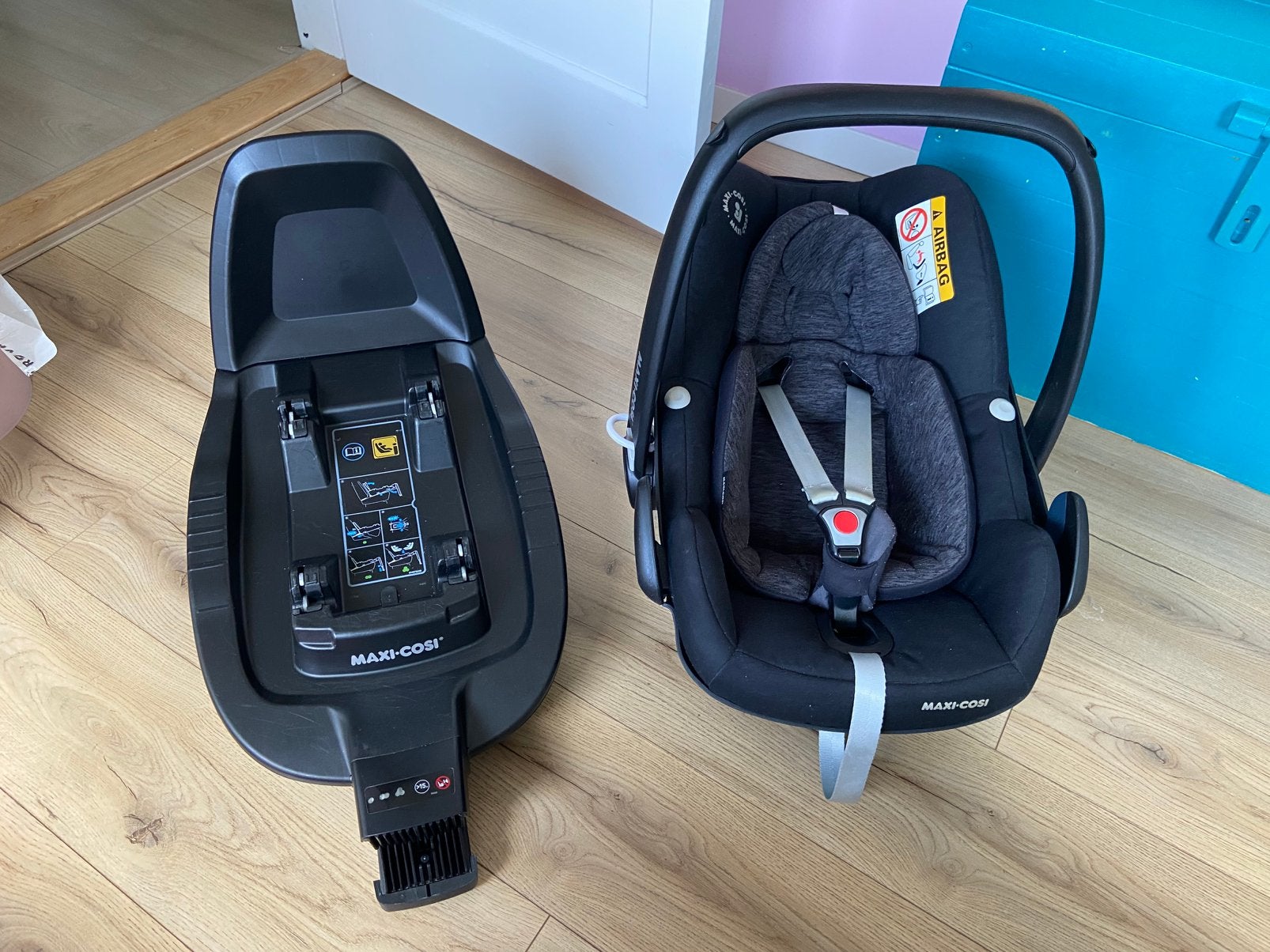 Maxi cosi Pebble Pro met base, Ophalen, Zo goed als nieuw, Isofix, 0 t/m 13 kg