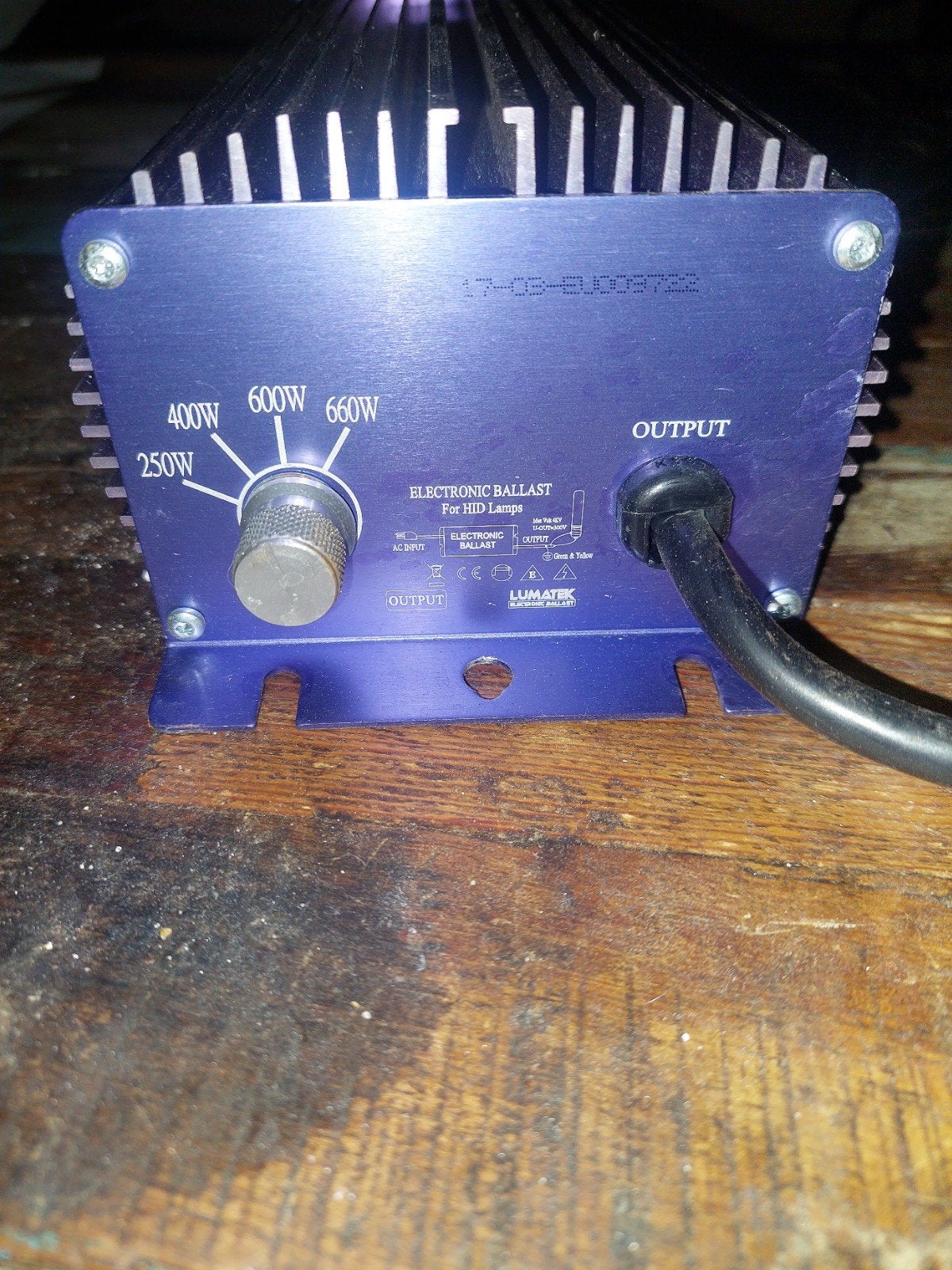 LUMATEK Ultimate Pro 600W Besturingsballast, Tuin en Terras, Kweekspullen, Gebruikt, Kweeklamp, Ophalen of Verzenden