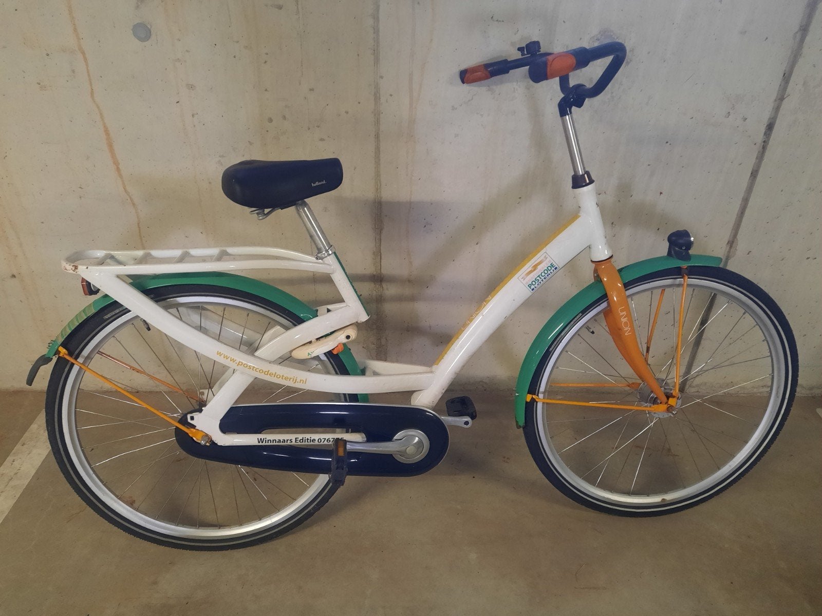 Postcodeloterij fiets met terugtraprem, Terugtraprem, Gebruikt, 56 cm of meer, Ophalen