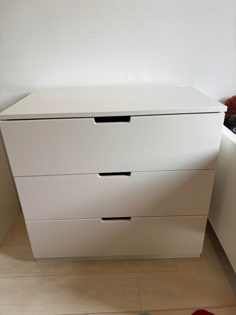 IKEA NORDLI ladekast wit – 3 laden, Huis en Inrichting, Ophalen, 50 tot 100 cm, Zo goed als nieuw, 3 of 4 laden