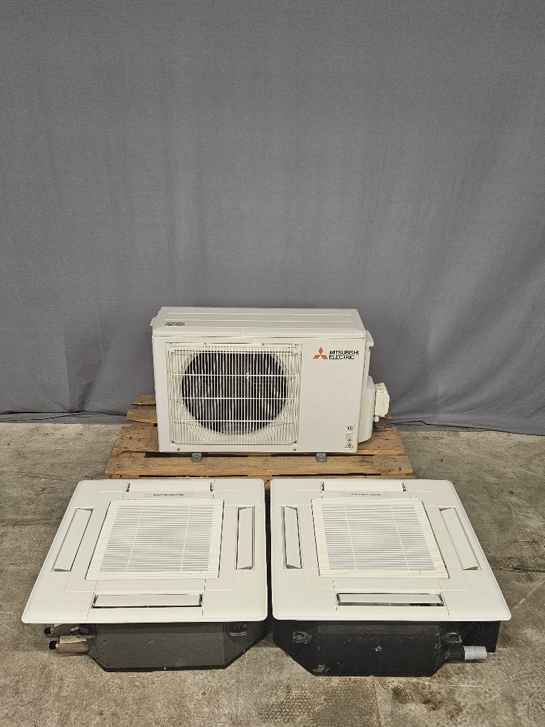 Mitsubishi Electric MXZ-2F53VF multi split airco 2x cassette, Ophalen, Koelen en Ontvochtigen, Energieklasse A of zuiniger, Refurbished