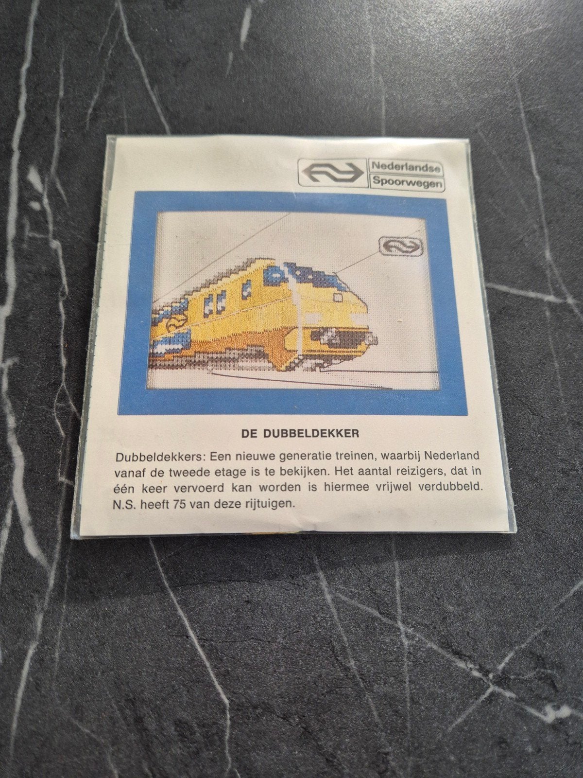 Vintage NS Dubbeldekker compleet borduurpakket jaren '90 !, Ophalen of Verzenden