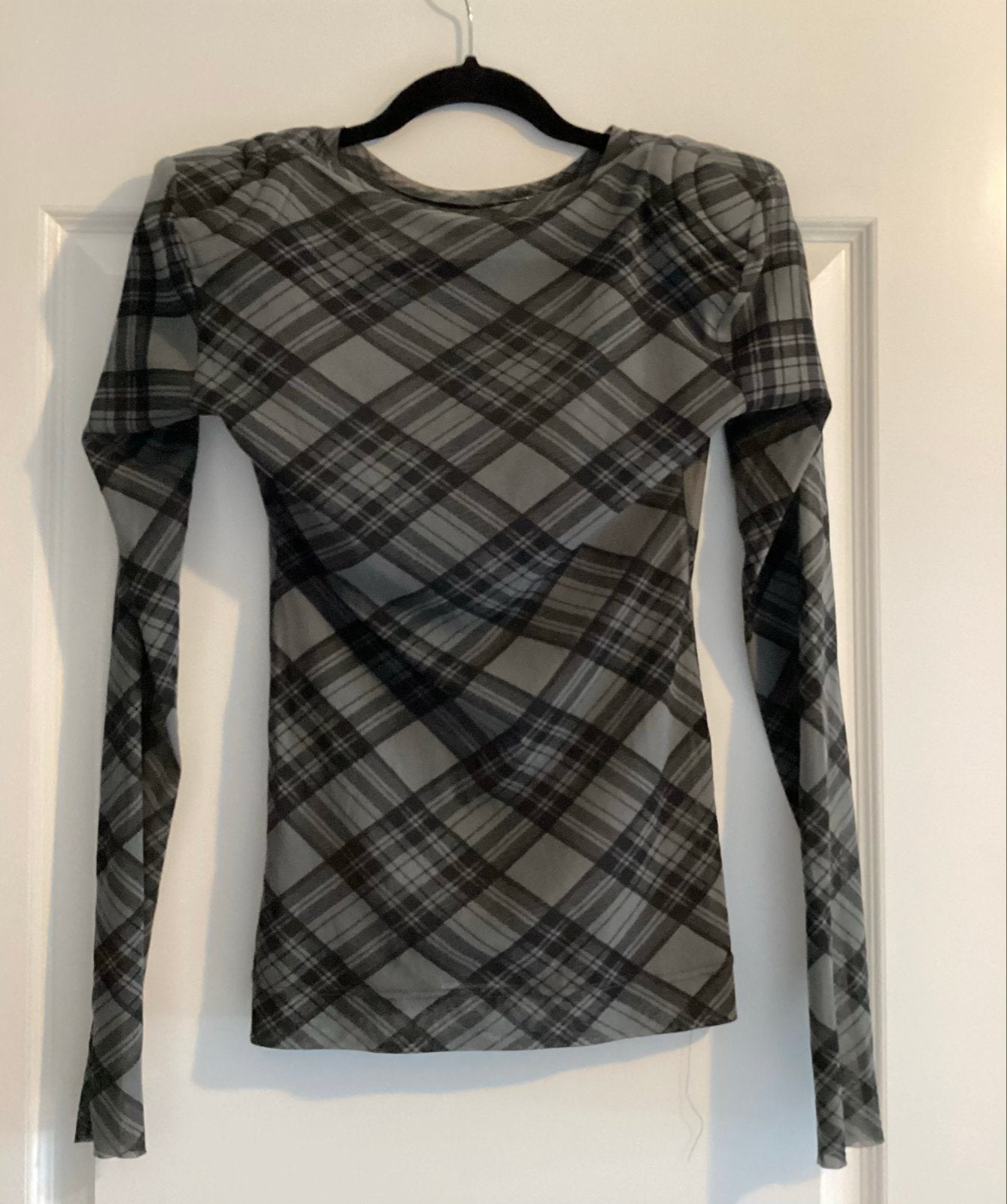 Cora Kemperman geruite top met lange mouwen, Kleding | Dames, Maat 38/40 (M), Verzenden, Zo goed als nieuw, Lange mouw