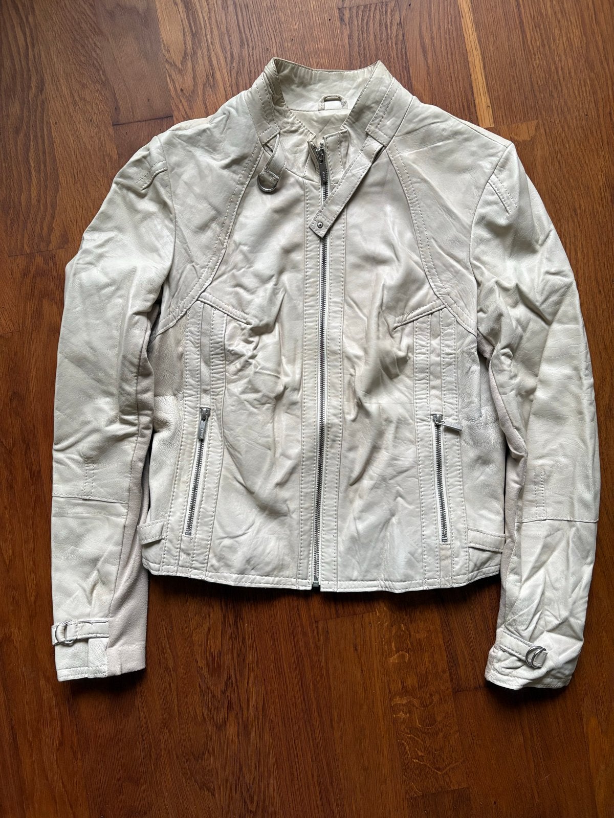 Arma Collection Leren Jas - Beige/Crème, Ophalen of Verzenden, Gedragen, Maat 38/40 (M), Beige