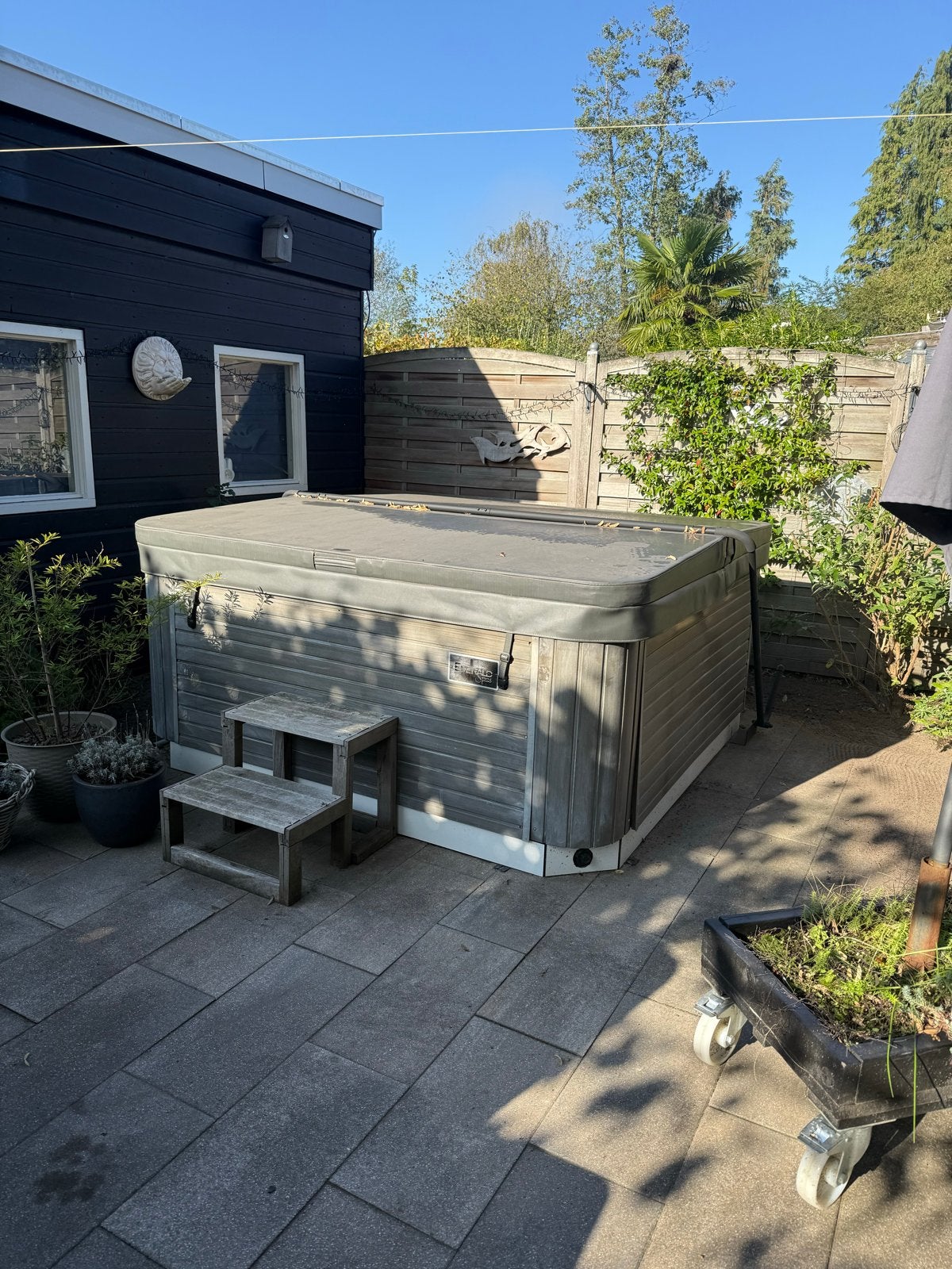 Emerald Spas Jacuzzi, Ophalen, Zo goed als nieuw, Afdekzeil, Vast