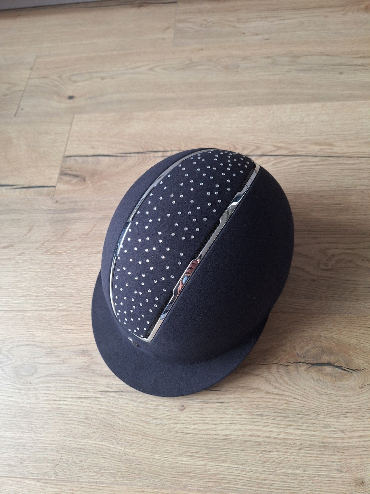 Horze Cap maat M nieuw, Dieren en Toebehoren, Paardrijkleding, Blauw, Inclusief opbergtas, Dressuur, Nieuw