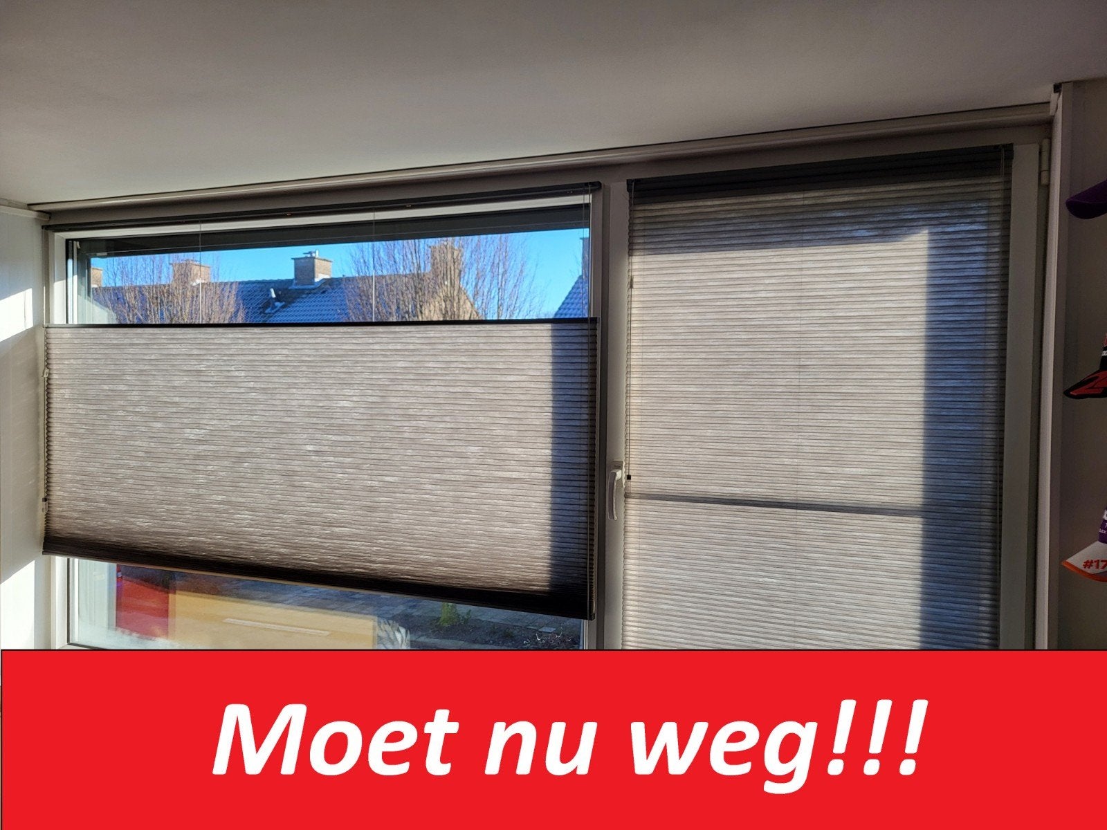 Ad 2) ⭐️⭐️ Z.g.a.n. Luxaflex duette plissé gordijnen ⭐️⭐️, Huis en Inrichting, Stoffering | Gordijnen en Lamellen, Zo goed als nieuw