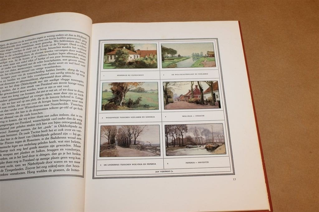 Friesland — Herdruk Verkade Album Thijsse, met Kaart, Ophalen of Verzenden, Gelezen