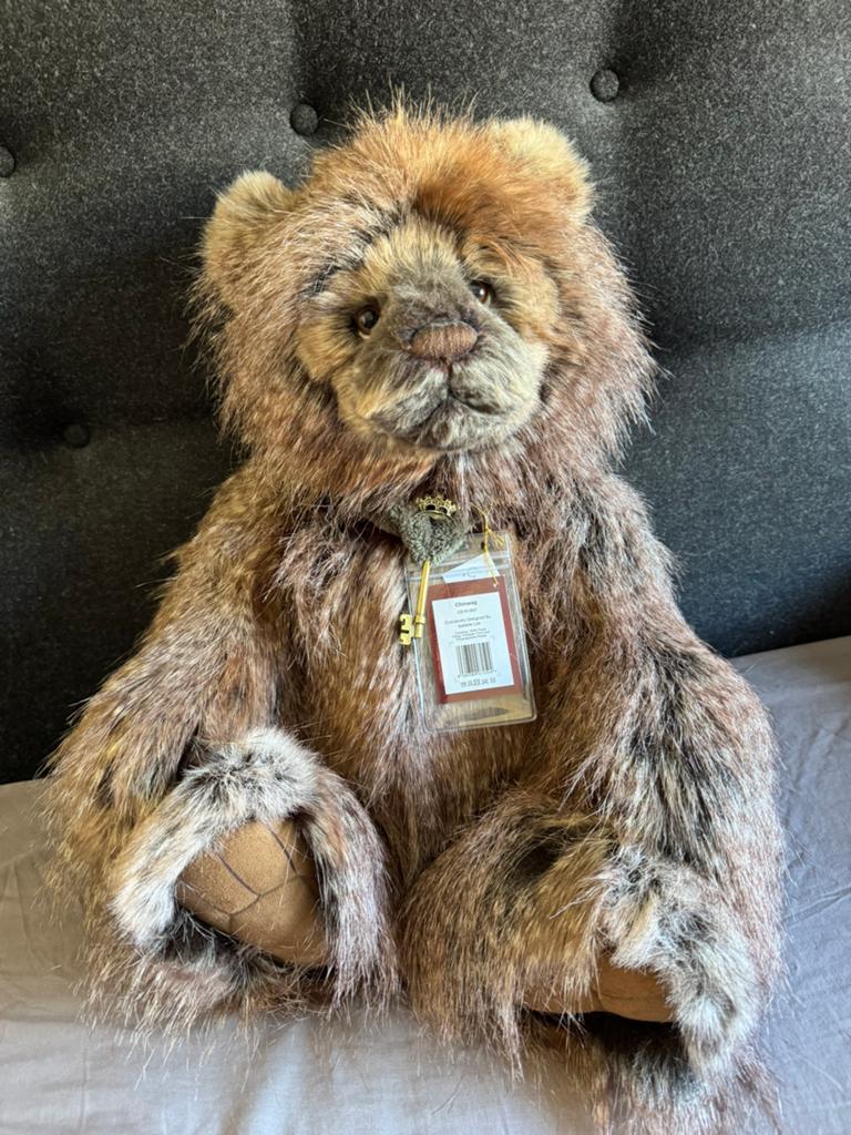 Charlie bear chinwag, Ophalen of Verzenden, Zo goed als nieuw, Stoffen beer, Overige merken