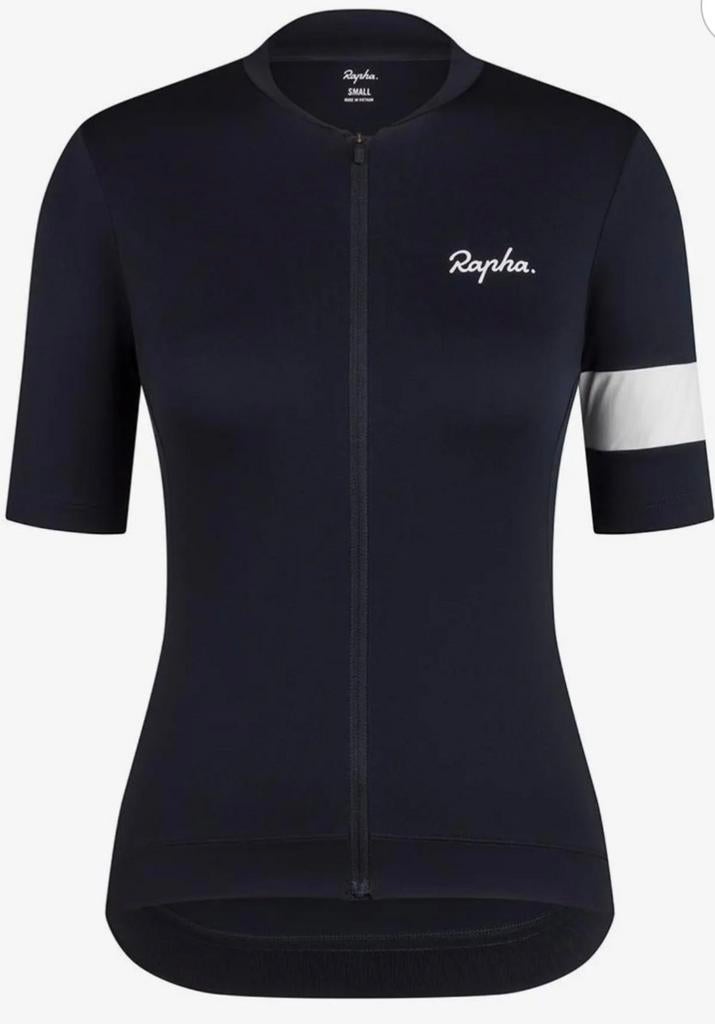Rapha Core Fietsshirt Korte Mouw Zwart Dames XS, Zwart, Ophalen of Verzenden, Hardlopen of Fietsen, Maat 34 (XS) of kleiner