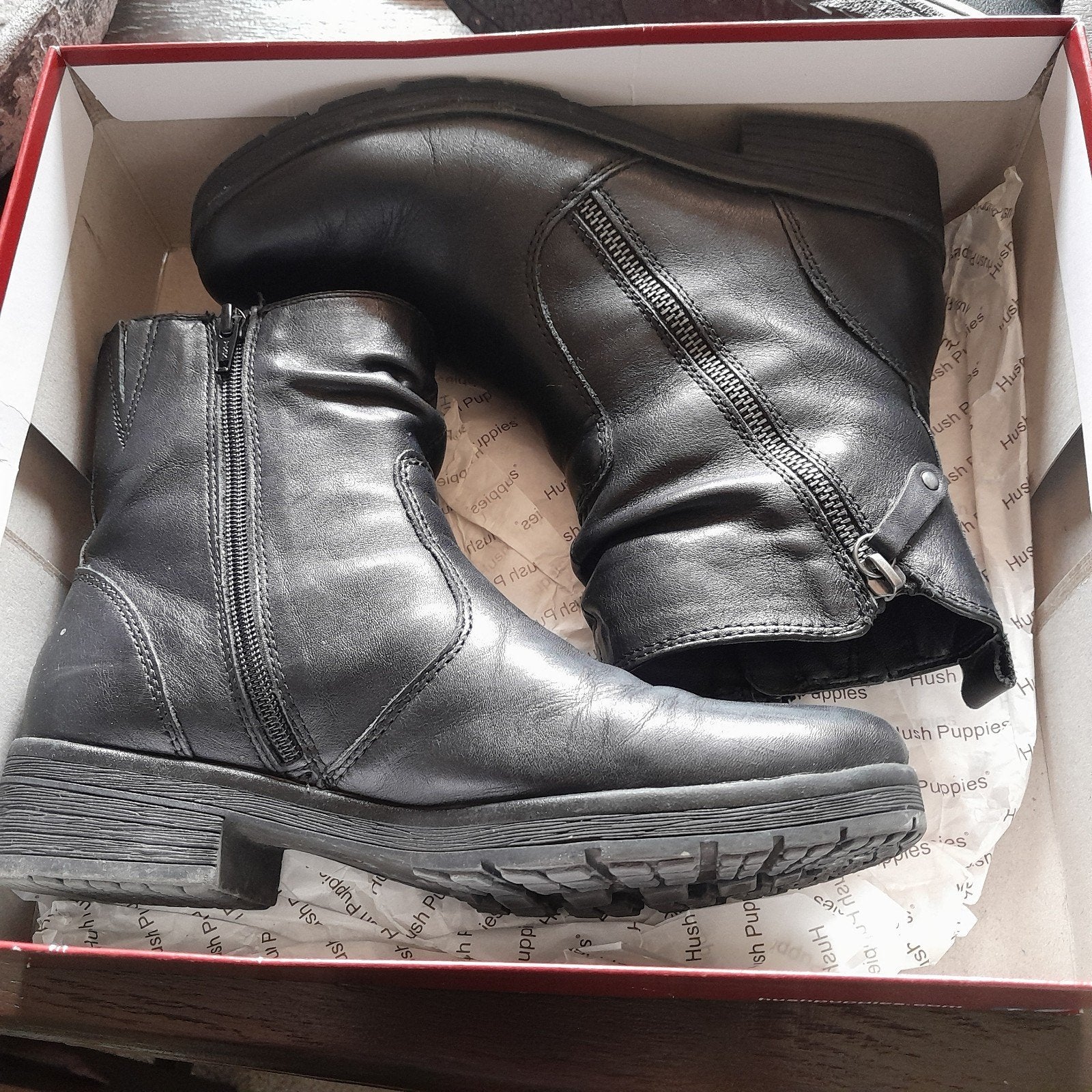 hush puppies laarzen maat 39, Ophalen of Verzenden, Zo goed als nieuw, Zwart