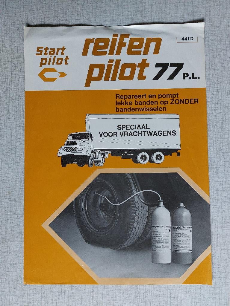 Brochure / Folder START PILOT - REIFEN PILOT, Boeken, Auto's | Folders en Tijdschriften, Gelezen, Overige merken, Ophalen of Verzenden