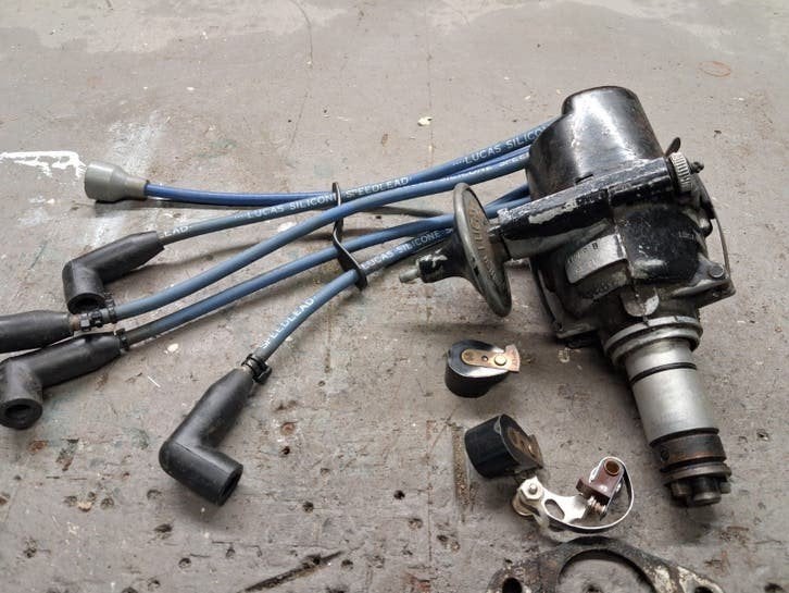 Verdeler MG Midget met bougiekabels, Ophalen of Verzenden