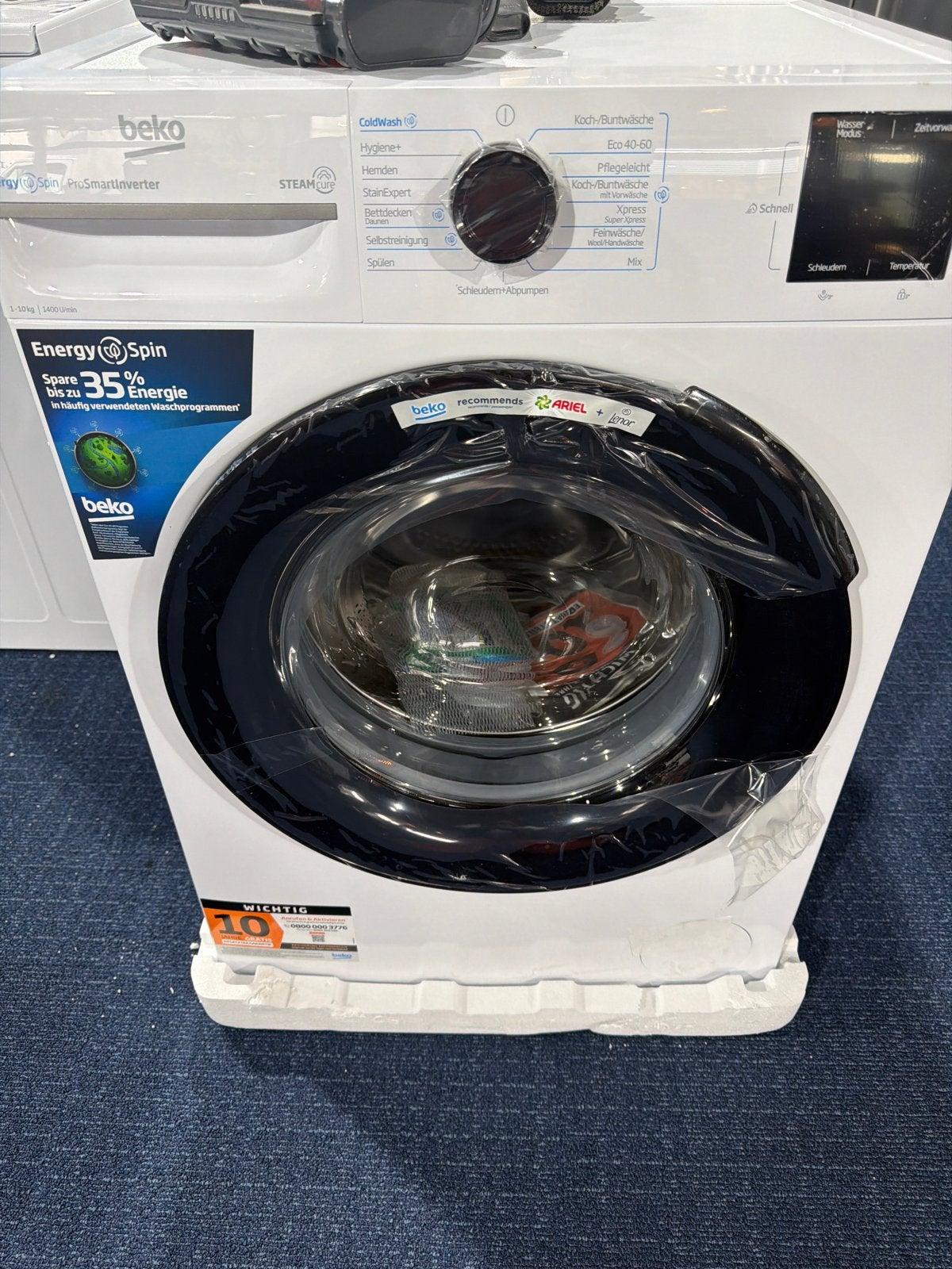 Beko wasmachine met Energy Spin technologie, Ophalen of Verzenden, Nieuw, Voorlader, Energieklasse A of zuiniger