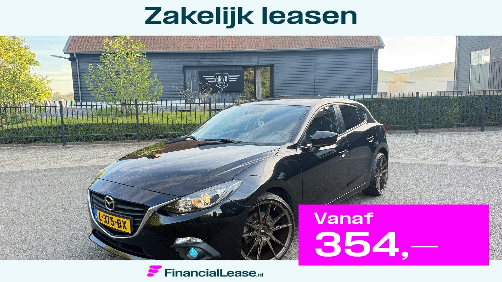Mazda 3 2.0 TS 170 PK AIRCO/ECC NAVIGATIE 19" VELGEN, Voorwielaandrijving, Stof, Gebruikt, Zwart