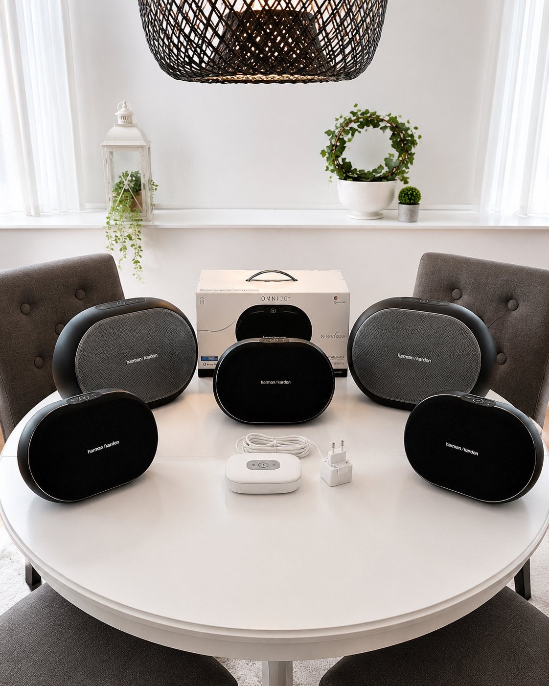 Harman Kardon Omni+ complete multiroomset – 7 onderdelen, Ophalen, Slimme speaker, Gebruikt, Stofbestendig