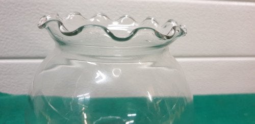 vaas vintage glas, Ophalen of Verzenden