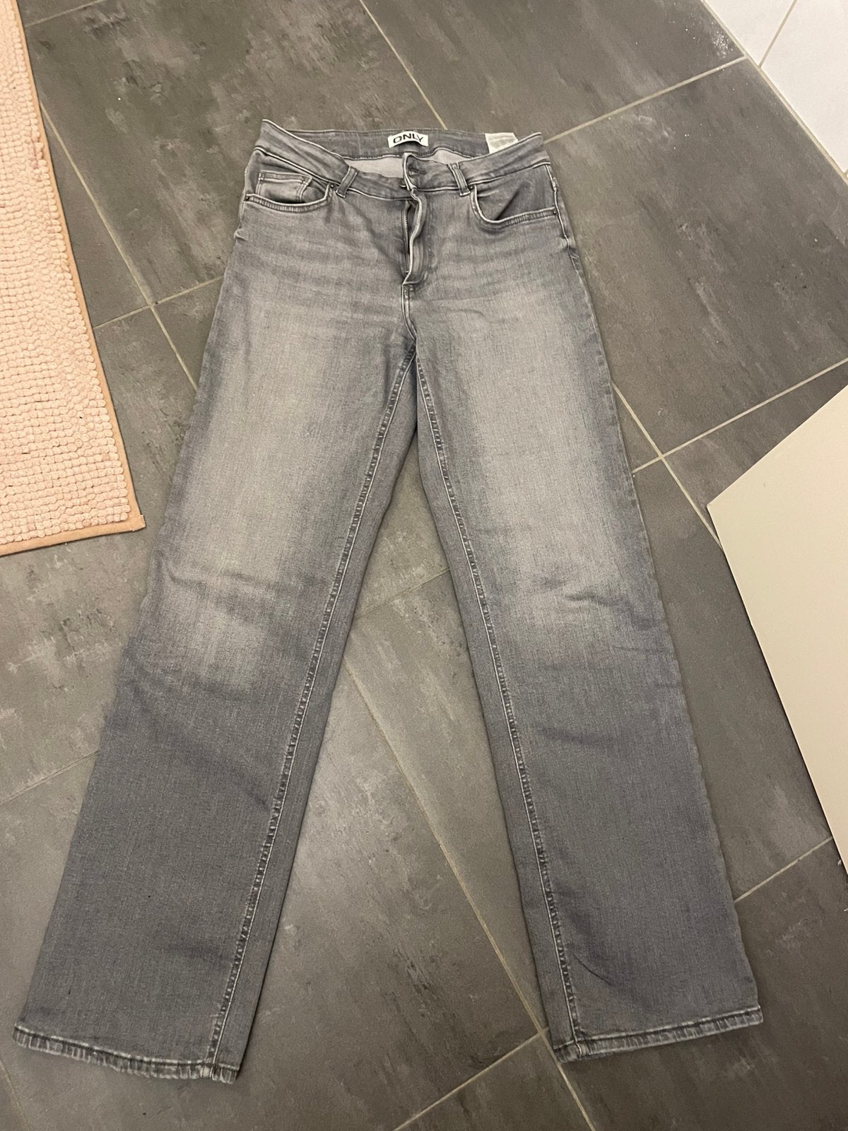 Only jeans wide leg straight leg, Ophalen of Verzenden, Zo goed als nieuw, Grijs