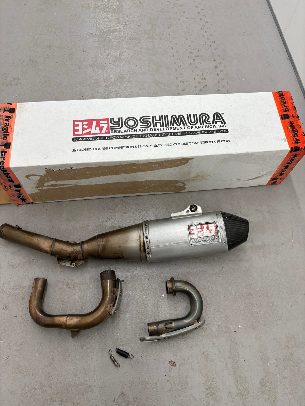 Yoshimura uitlaat Yamaha YZF, Ophalen, Gebruikt