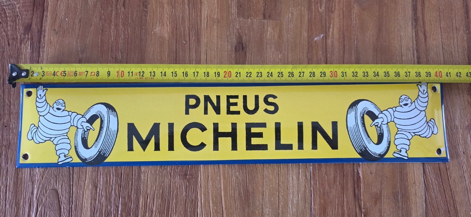 Vintage Michelin Pneus emaille reclamebord, Antiek en Kunst, Ophalen of Verzenden