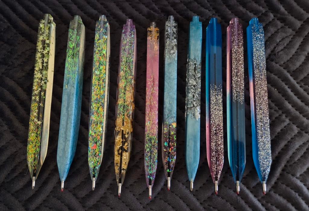 Handgemaakte epoxy pennen, Ophalen, Nieuw