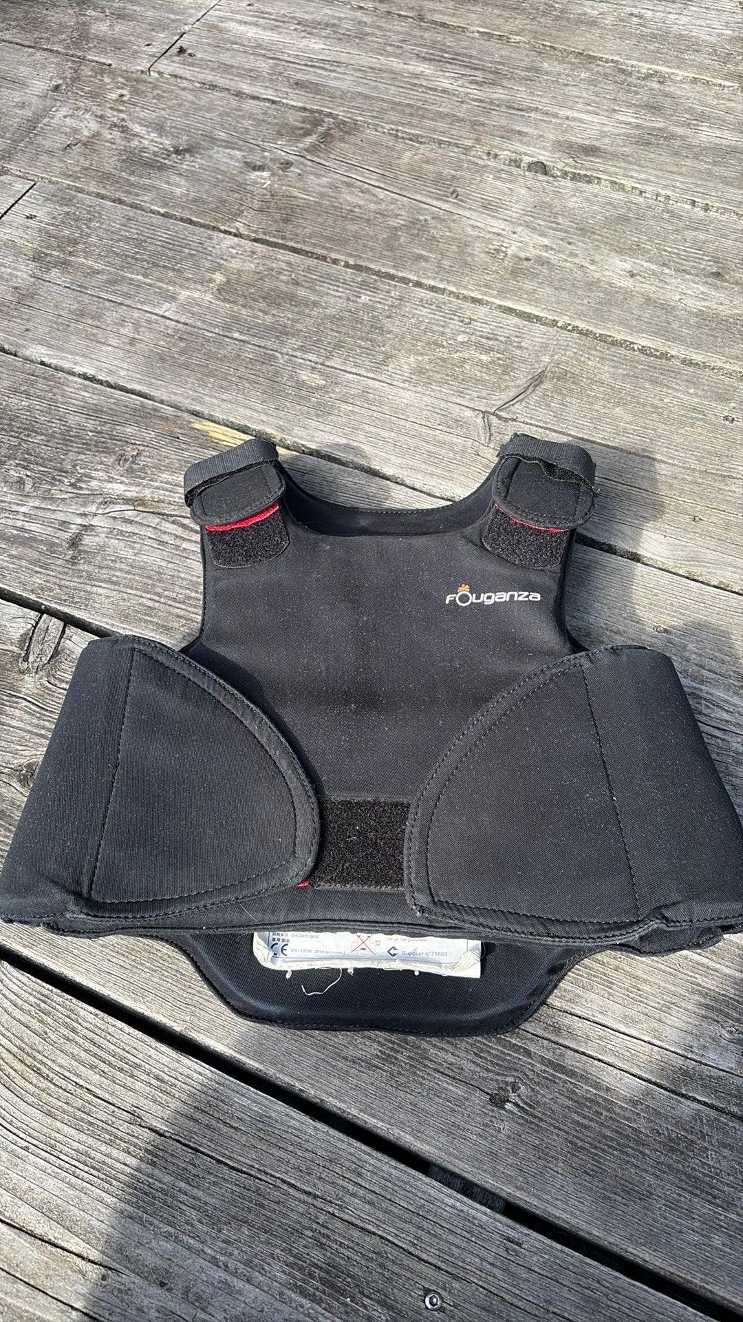 Rugbeschermer paardrijden, Gebruikt, Fouganza, Ophalen of Verzenden, Bodyprotector