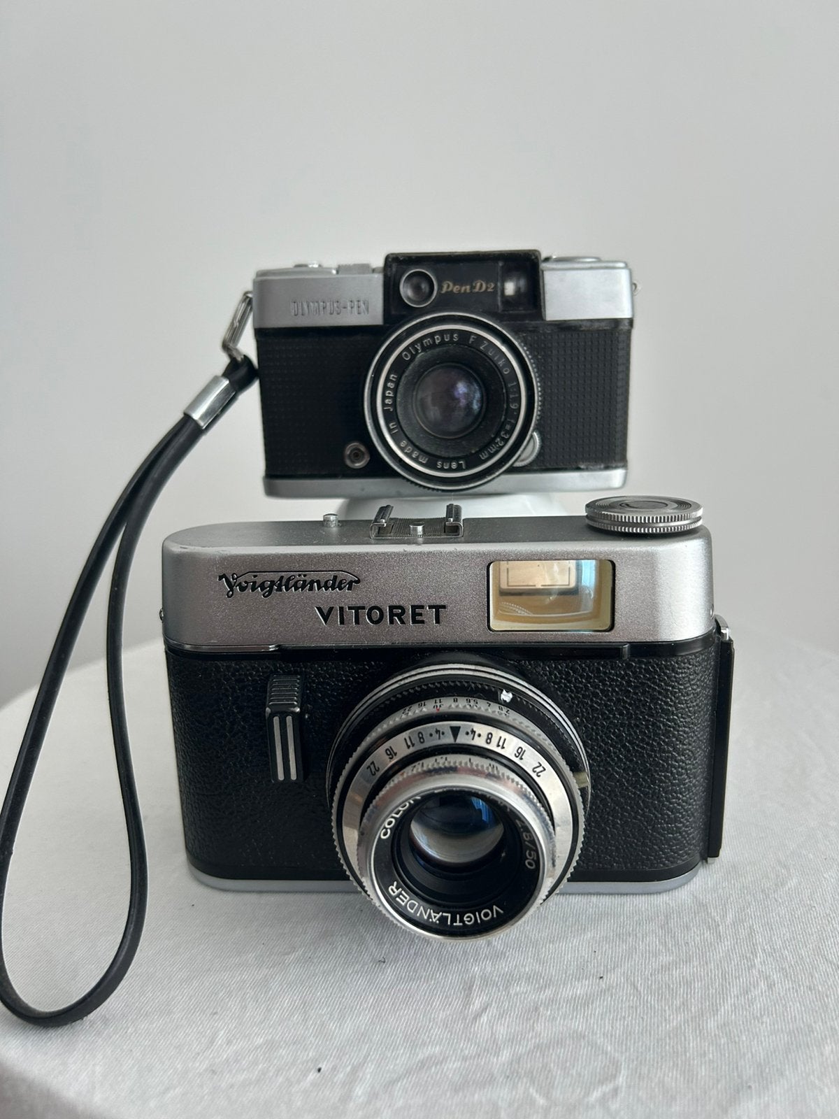 Olympus-Pen D2, Voigtländer Vitoret, Ophalen of Verzenden, Zo goed als nieuw, Compact, Olympus