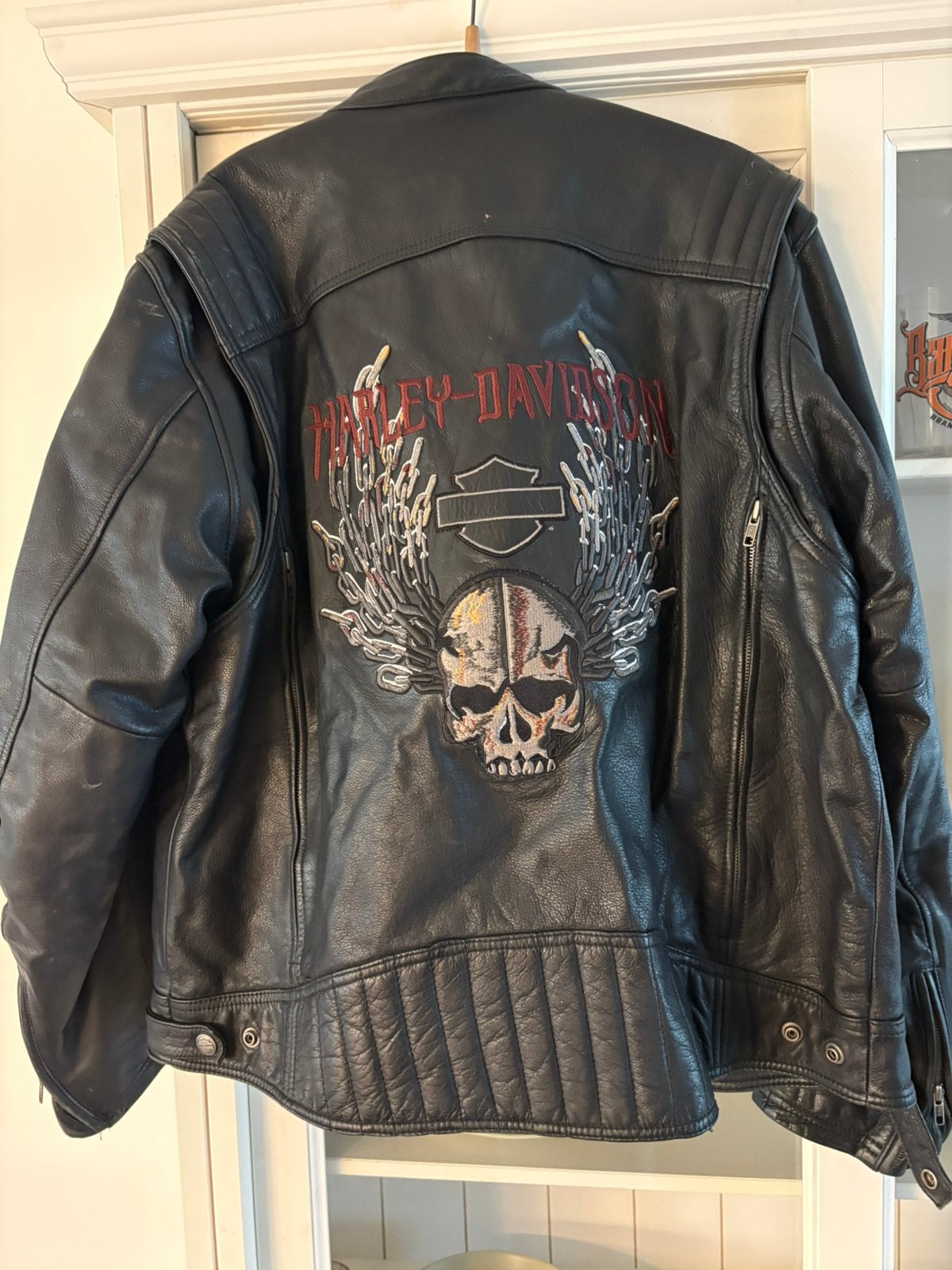 Stoere Harley-Davidson jas maat xl, Motoren, Ophalen of Verzenden, Tweedehands, Heren, Jas | leer