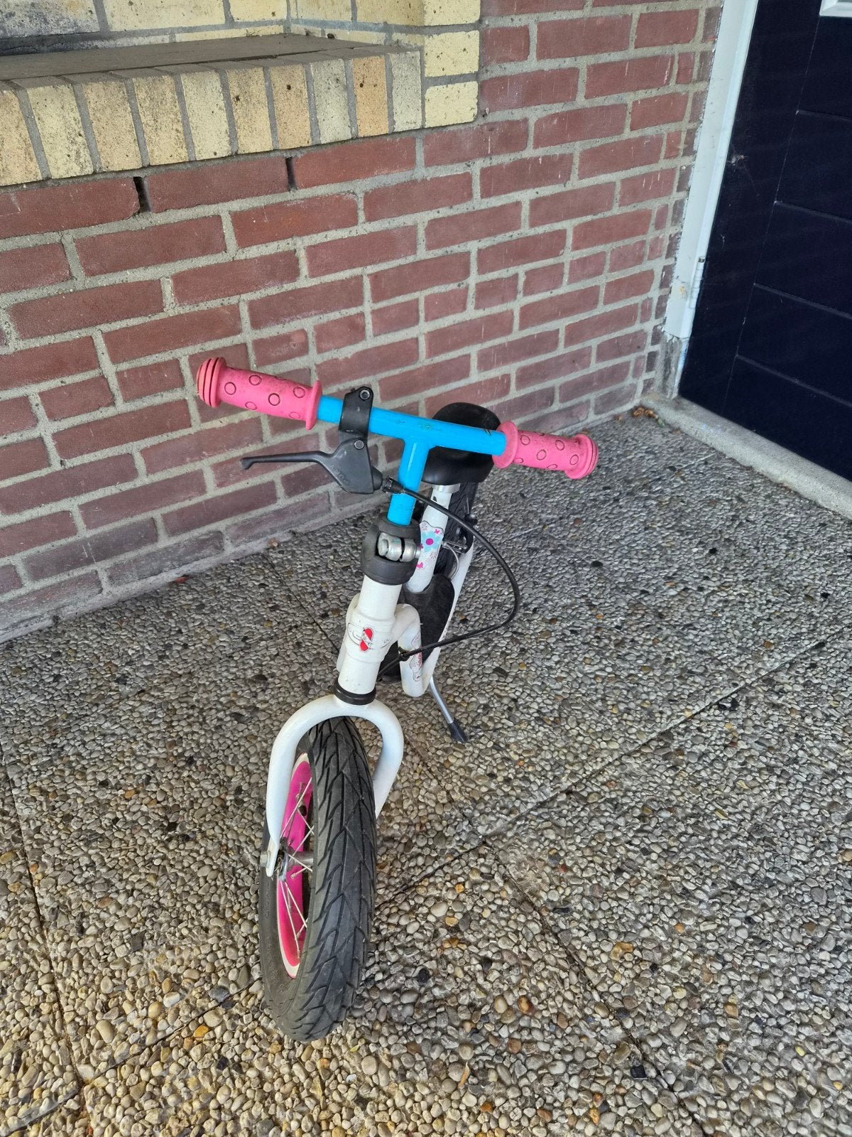Puky loopfiets wit/roze, Ophalen, Gebruikt, Velgrem, Puky