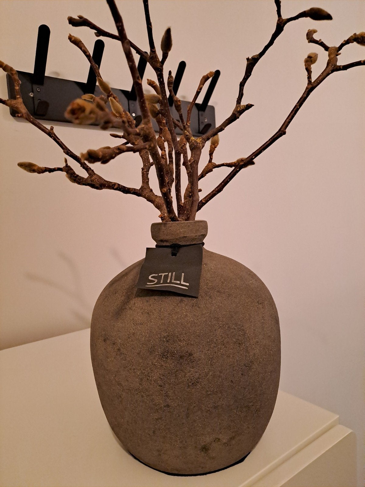 Decoratieve vaas met takken - Merk: Still, Ophalen, Gebruikt, Bruin, Inclusief decoratie