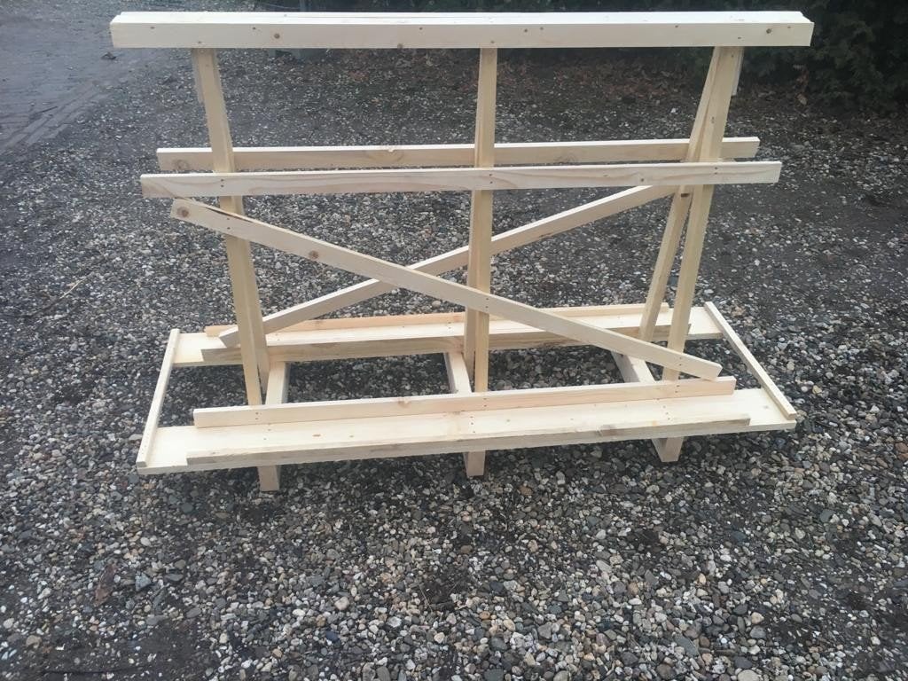 Nieuwe houten glasbokken diverse maten., Ophalen, Minder dan 80 cm, Minder dan 80 cm
