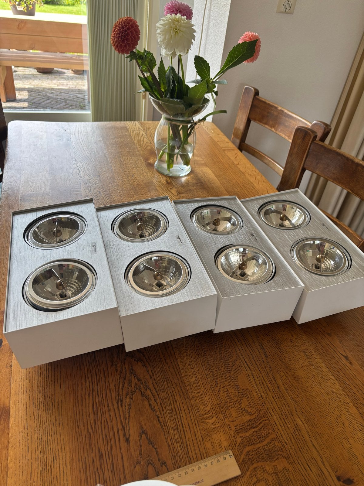 Lirio= philips. Set van 4 spots met 2 lampen per spot, Ophalen, Zo goed als nieuw