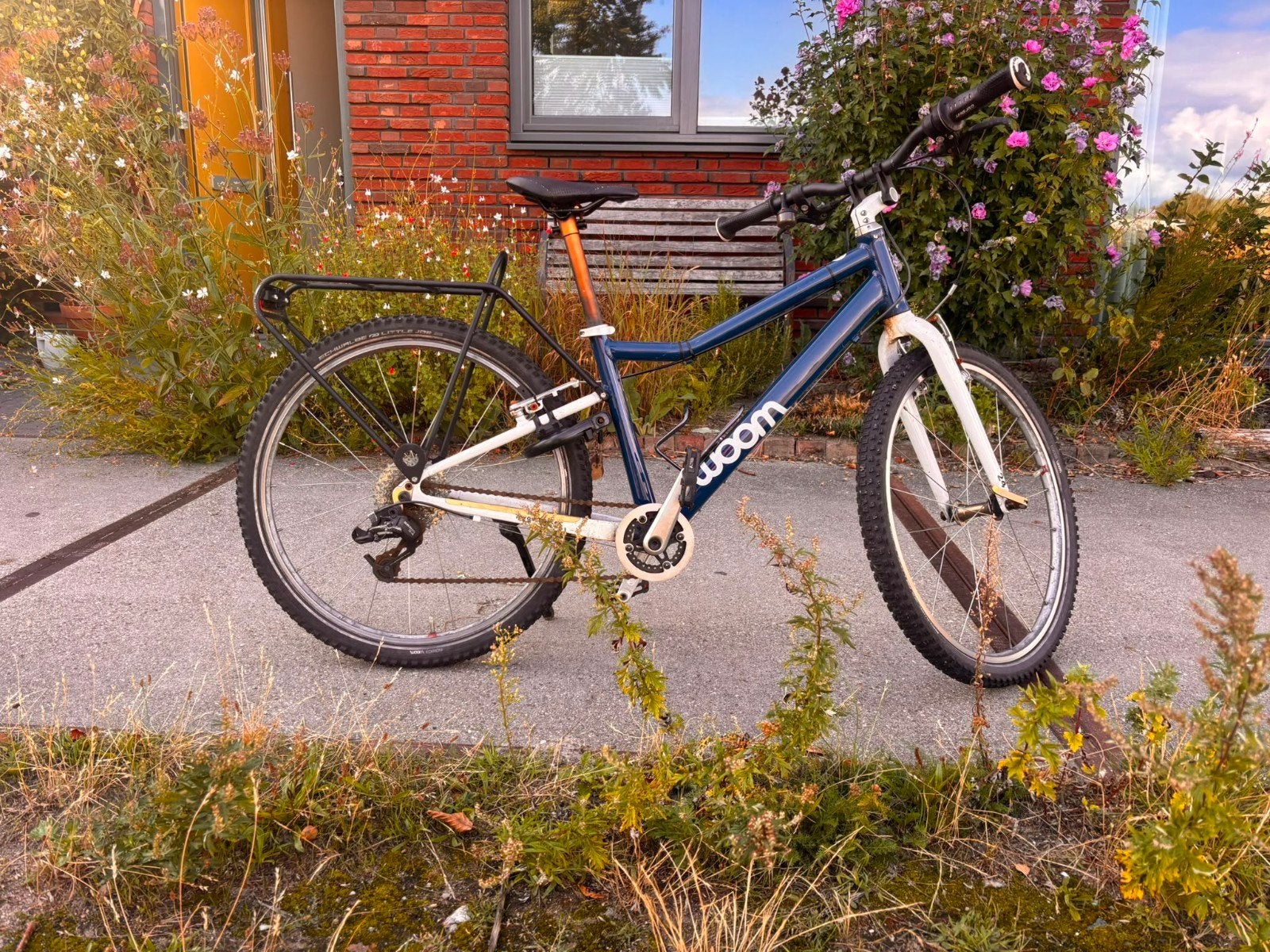 Woom 5 kinderfiets 24 inch - 8 versnellingen, Ophalen, 20 inch of meer, Gebruikt, Velgrem