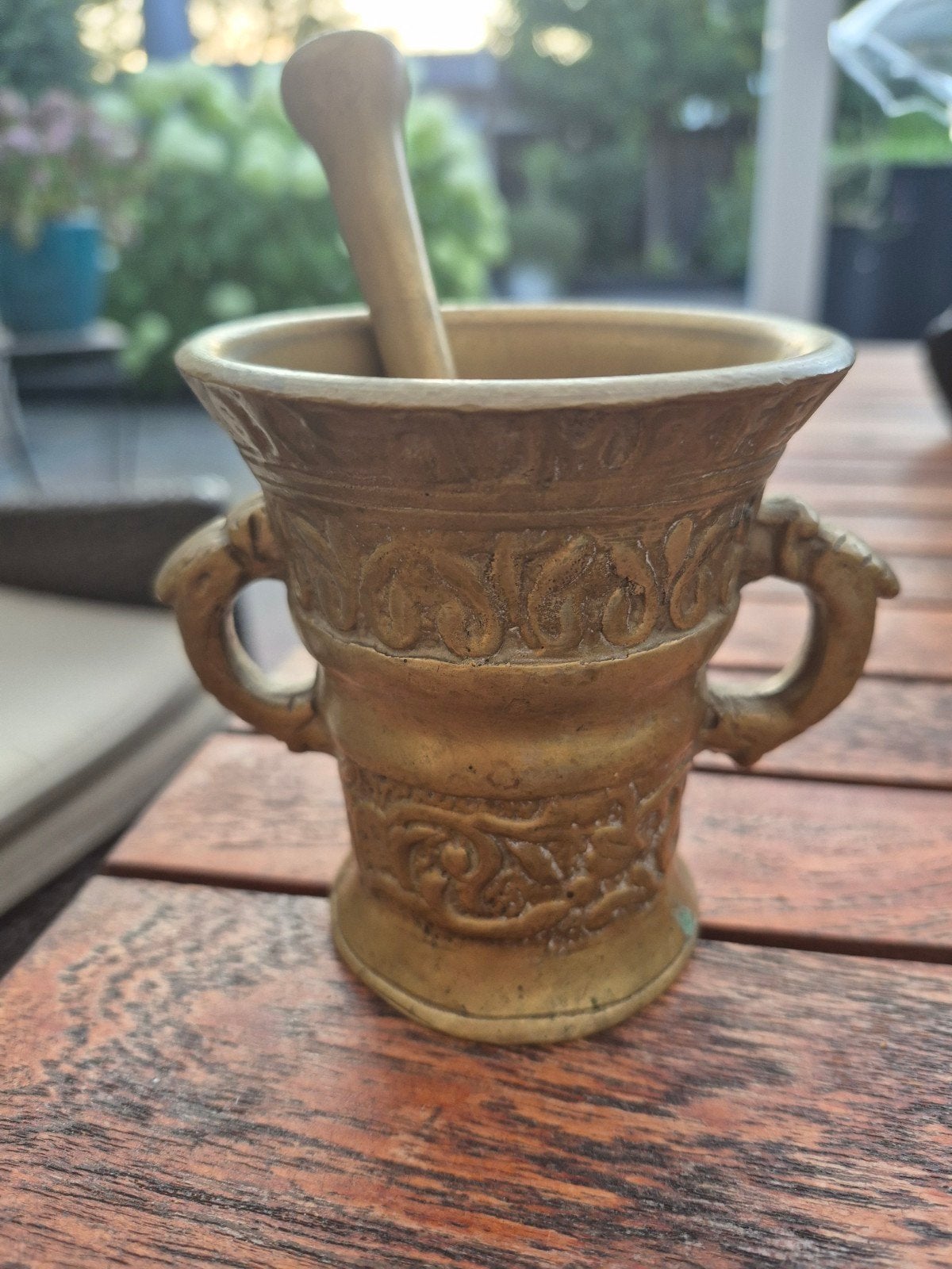 Te koop koperen vijzel, Antiek en Kunst, Antiek | Koper en Brons, Ophalen of Verzenden