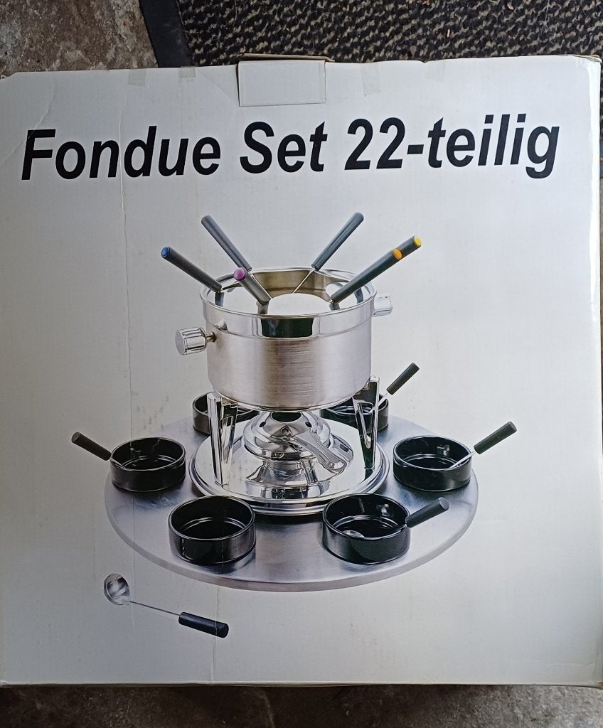Fondue set 22 delig nieuw, Ophalen of Verzenden, Nieuw, Brander, Fondueset
