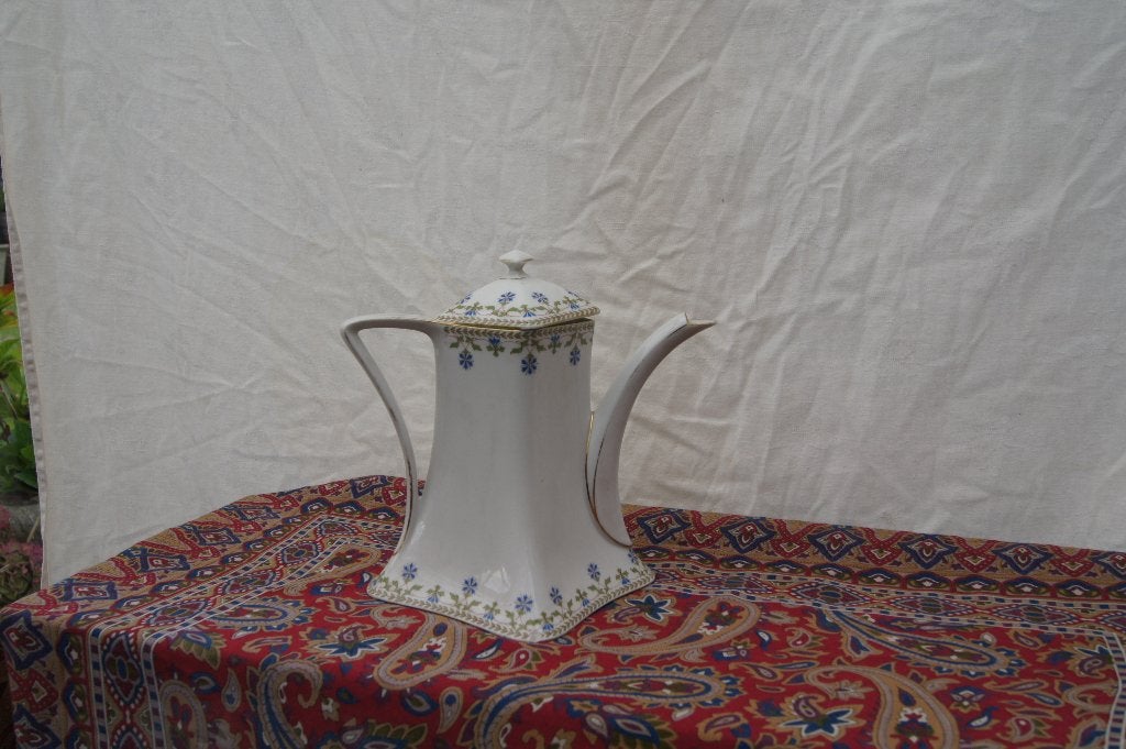 Koffiepot met bloemmotief, Antiek en Kunst, Ophalen of Verzenden