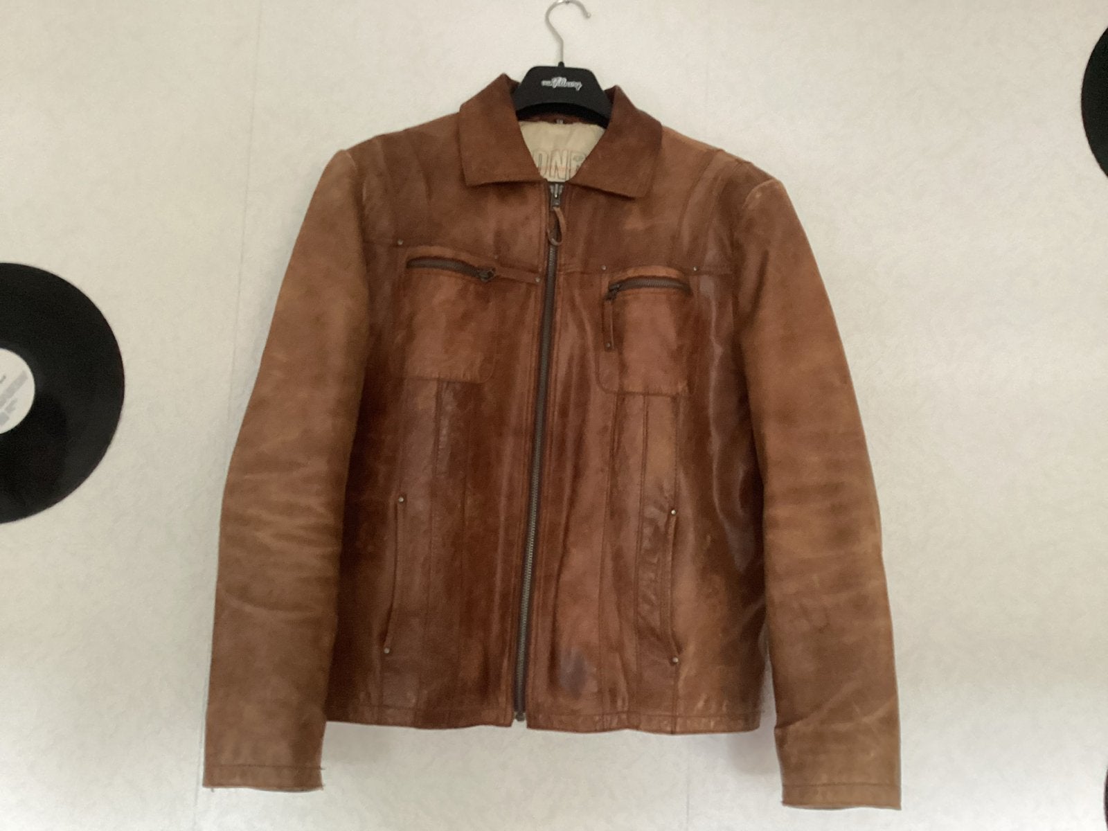 Heren Leren Jas Maat 50 - DNR Wear, Ophalen, Gedragen, Maat 48/50 (M), Bruin