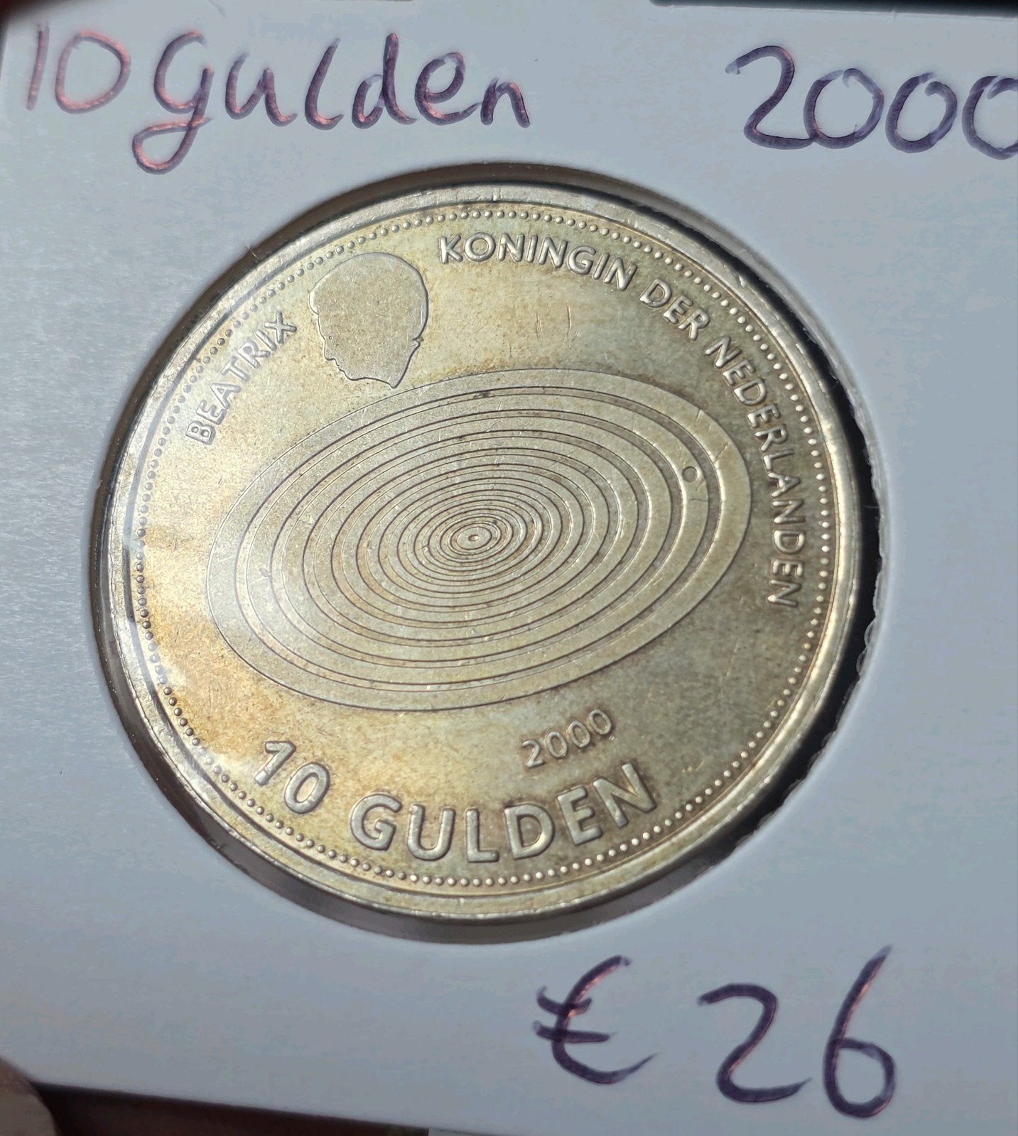 10 gulden 1999 Nederland, Postzegels en Munten, Munten | Nederland, Verzenden, Koningin Beatrix, Zilver, Losse munt