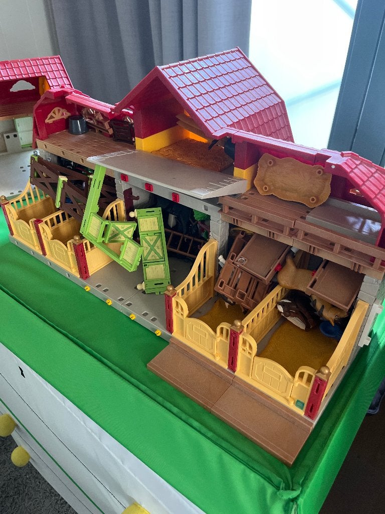 Playmobil manege, Ophalen, Gebruikt, Gebouw, Losse onderdelen