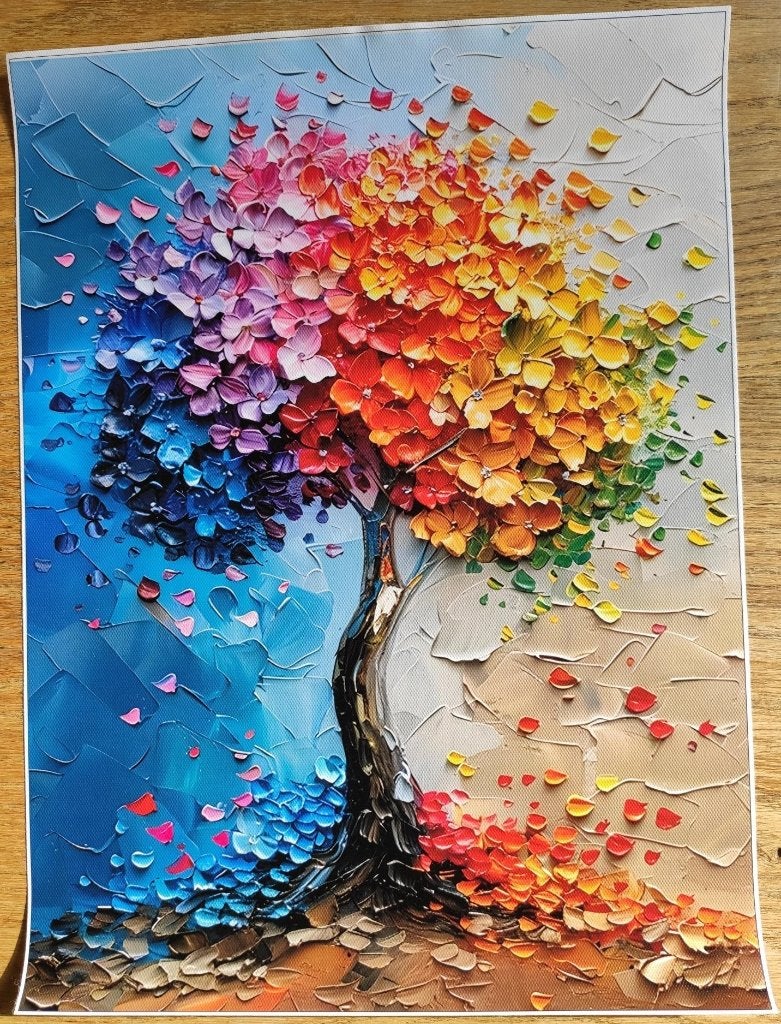 Moderne Kunst - Levensboom - ArtPrint op Canvasdoek, Verzenden