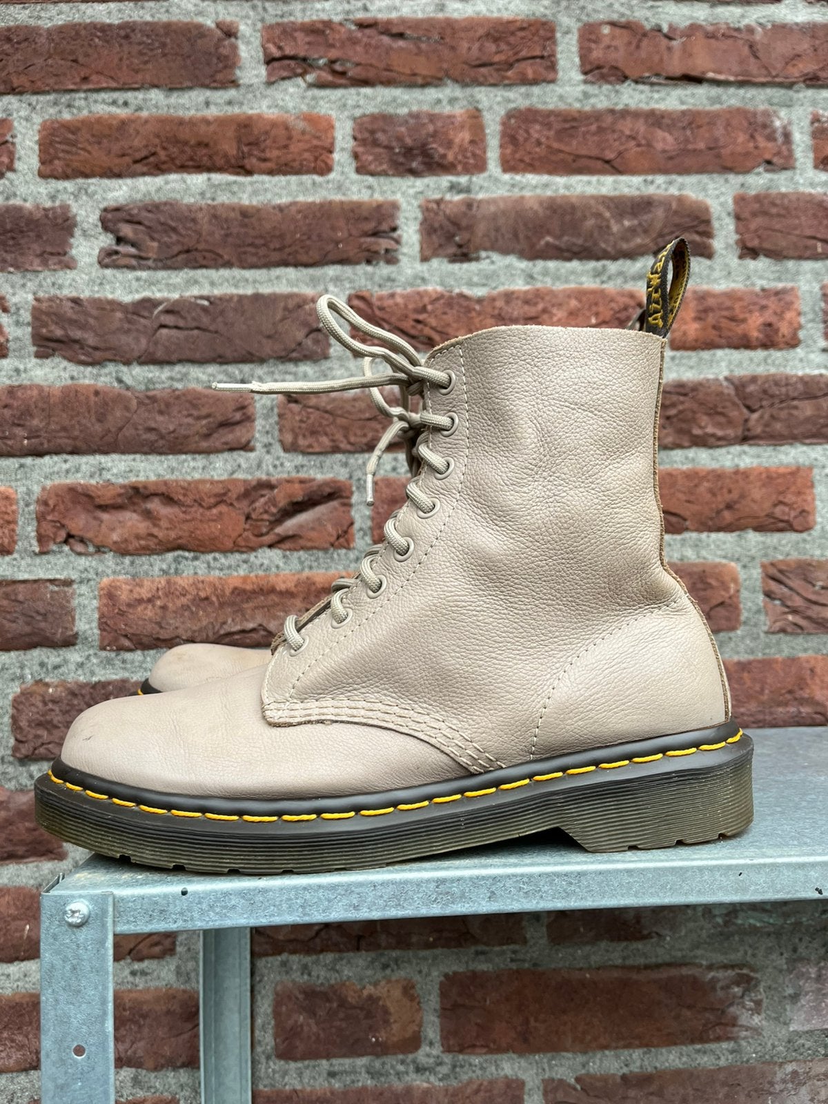 Dr. Martens 1460 Pascal virginia grijs maat 39, Dr. Martens, -, -, Lage of Enkellaarzen