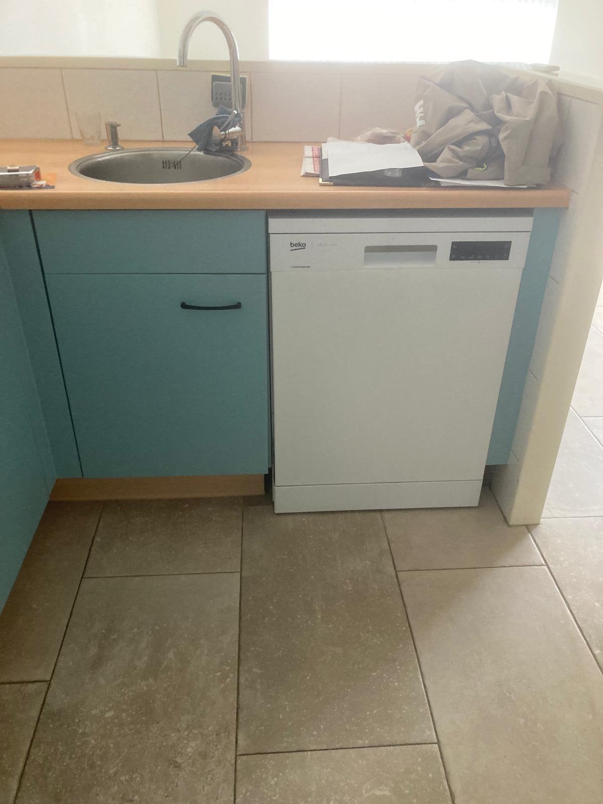 Beko vaatwasser, Ophalen, Zo goed als nieuw, Vrijstaand, 85 tot 90 cm