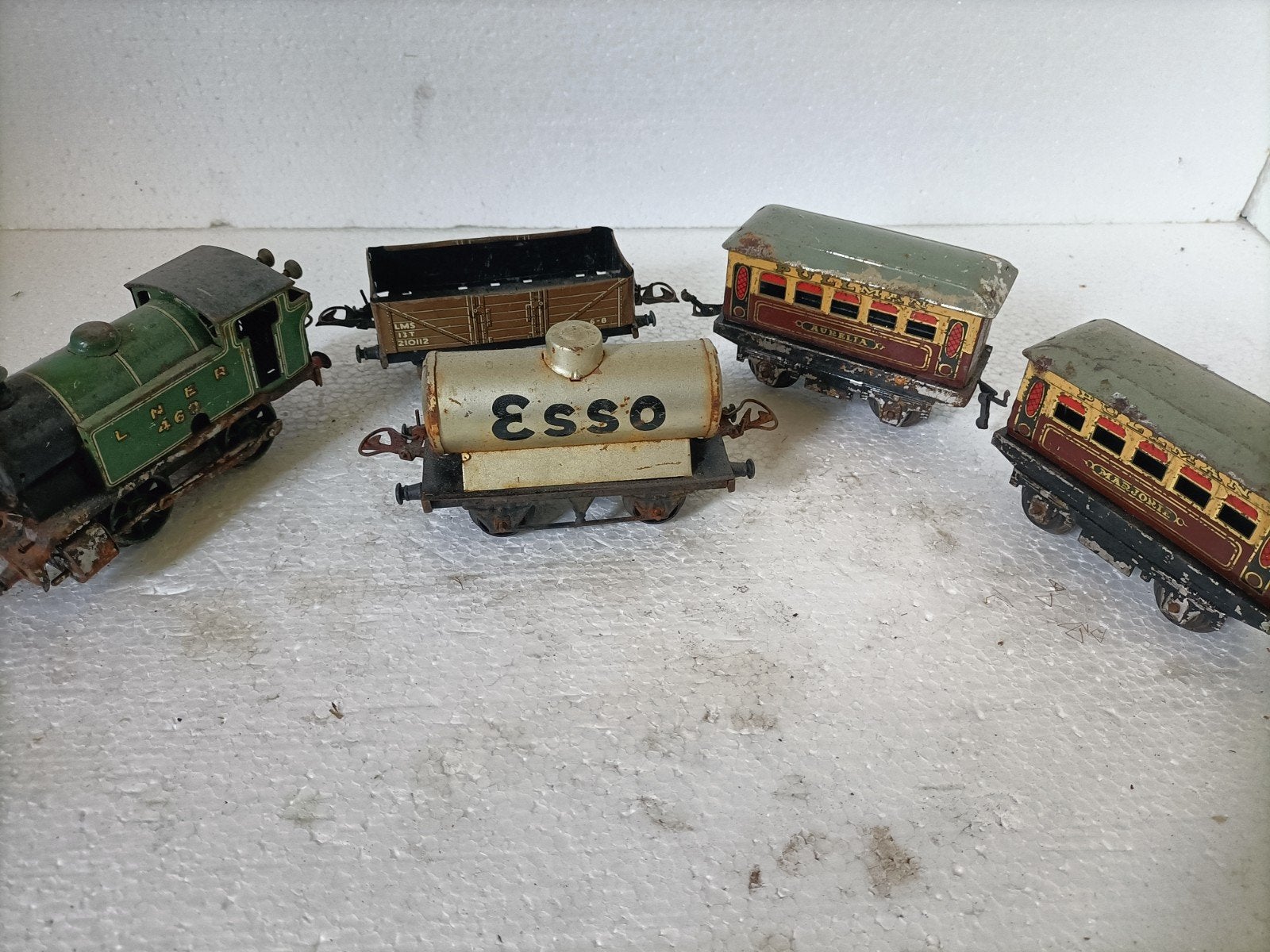 Vintage Hornby Spoor O Partij - Blikken Treinen & Rails, Ophalen, Gebruikt, Gelijkstroom, Overige merken