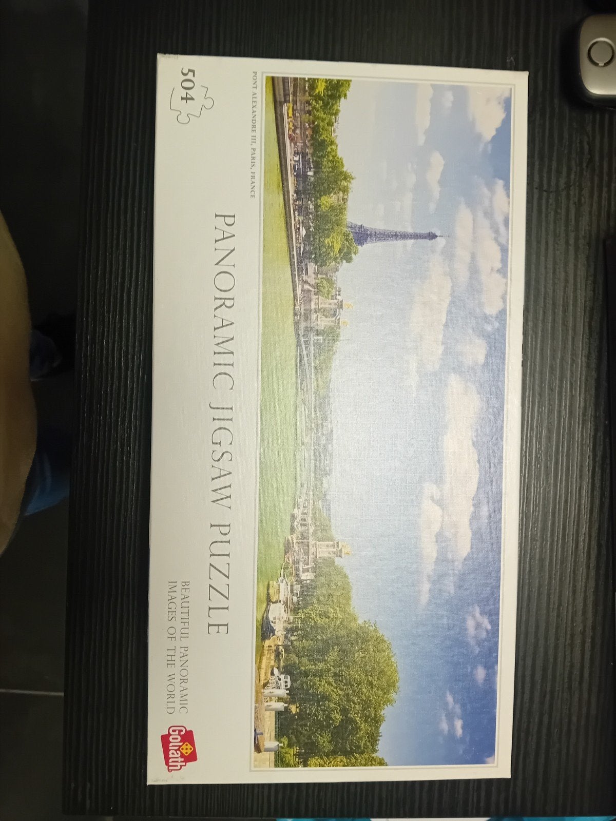 Goliath Panoramische Legpuzzel Parijs Eiffeltoren 504 stukje, Ophalen of Verzenden, 500 t/m 1500 stukjes, Gebruikt, Legpuzzel