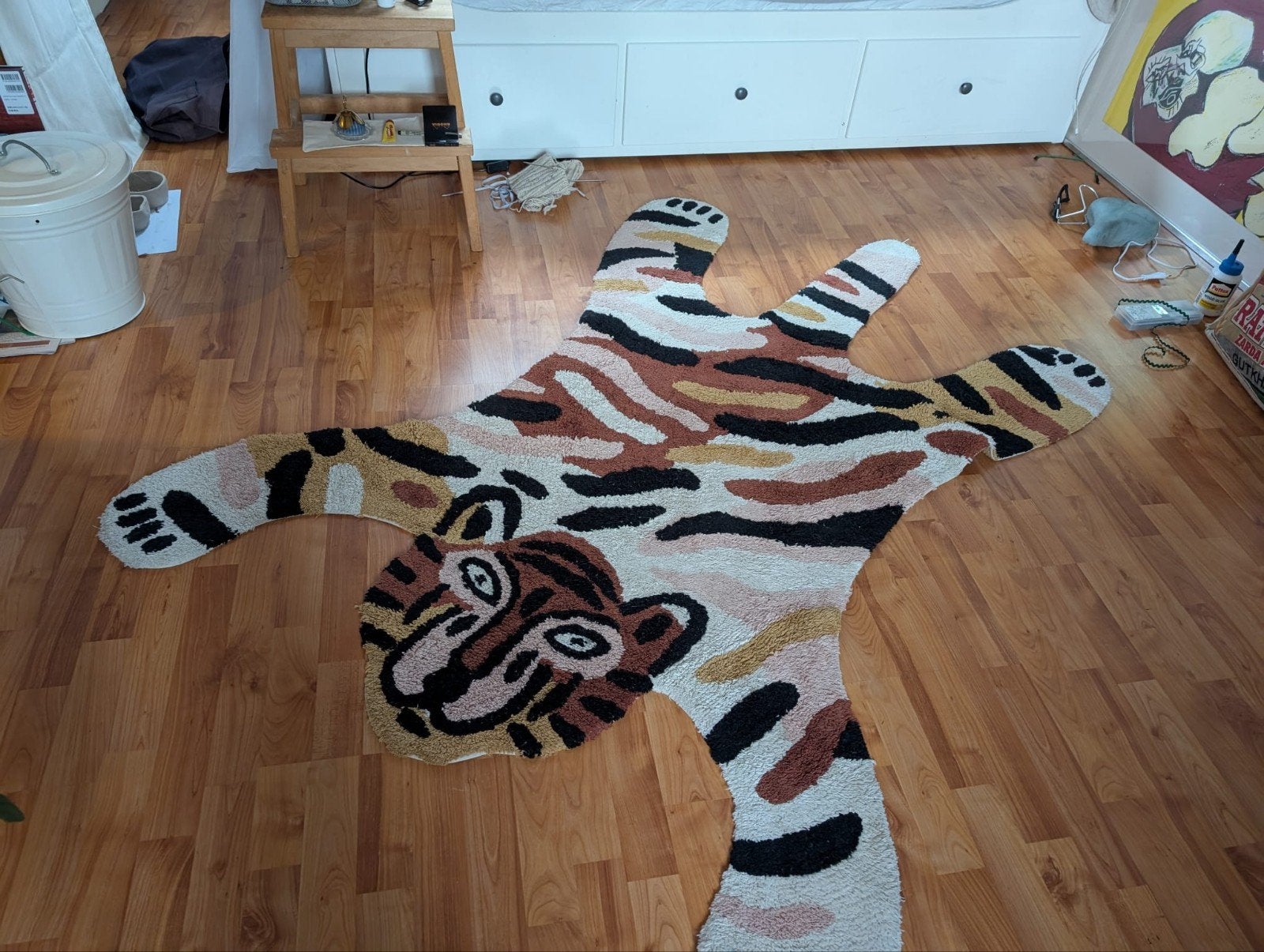 Vloerkleed Tijger, Huis en Inrichting, Ophalen of Verzenden, Rechthoekig, 200 cm of meer