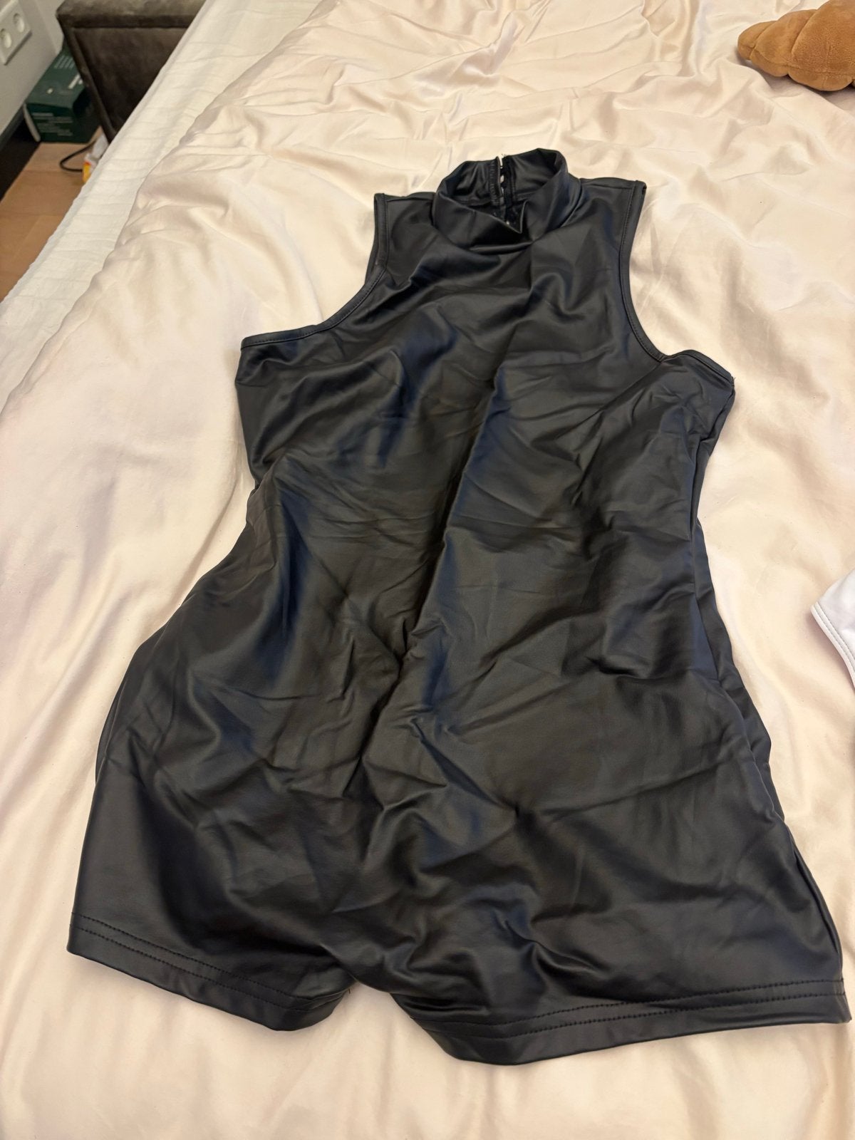 Zwarte playsuit met hoge hals, Kleding | Dames, Ophalen, Zo goed als nieuw, Maat 36 (S), Zwart