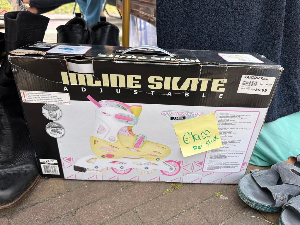 Nijdam Junior verstelbare inline skates - Maat 27-30, Ophalen of Verzenden, Zo goed als nieuw, Overige typen, Nijdam