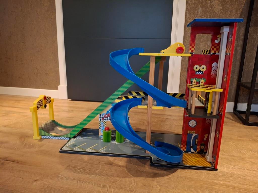 KidKraft Auto Garage met Racebaan - Gebruikt, Ophalen, Gebruikt